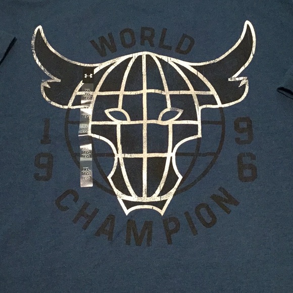 Project Rock Blue World Champion 1996 T-Shirt - Picture 2 of 8